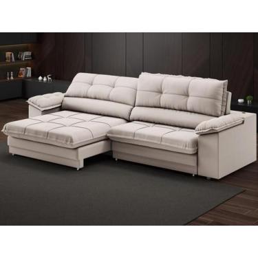 Imagem de Sofá com Carregador USB Retrátil Reclinável Montreal 2,90m Velosuede A