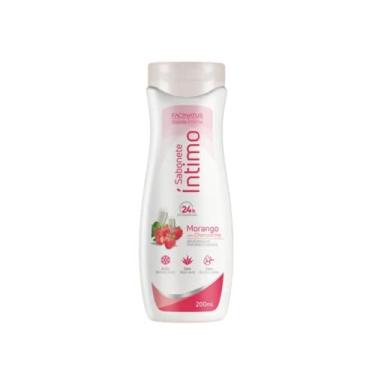 Imagem de Kit 10 Sabonete Íntimo Feminino Para Uso Diário 200ml (Morango)