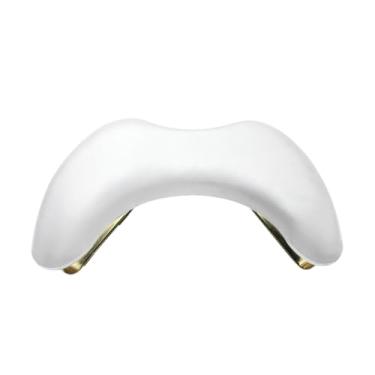 Imagem de KiBcsLic Apoio de braço para unhas com pernas de metal, ergonômico e confortável, almofada para as mãos ideal para manicure, Branco