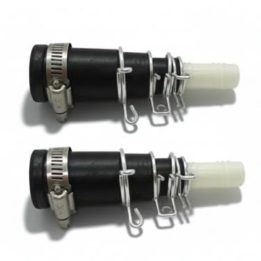 Imagem de Gadgetime USA Kit de acoplador de drenagem de máquina de lavar louça, pacote duplo, marceneiro de mangueira resistente a vazamentos com braçadeiras seguras para descarte de incineradores