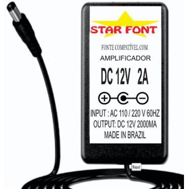 Imagem de Fonte DC 12V 2A para Amplificador de Guitarra Orange - Bivolt - Starfo