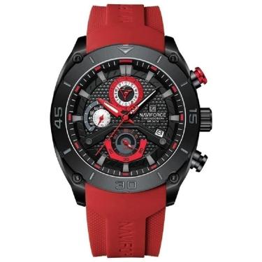 Imagem de Relógio Esportivo Masculino Naviforce Á Prova d'Água Amarelo-Masculino