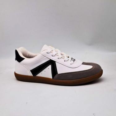 Imagem de Tênis Feminino Vizzano Recortes Branco Básico Casual Social Conforto 1