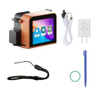 Imagem de Impressora a Jato de Tinta Portátil 4 Core CUP LED Touchscreen Máquina de Impressão a Jato de Tinta Portátil 100-240V para Roupas de Madeira, Papel, Papelão, Vidro, Aço, (plugue