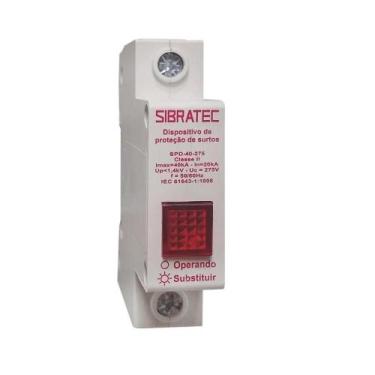 Imagem de Protetor de surto dps 40ka 275v 1 polo cartucho sibratec