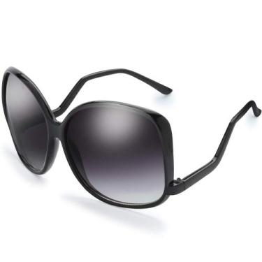 Imagem de Lentes de sol The Fresh para mujer, cuadrados grandes estilo Jackie O,