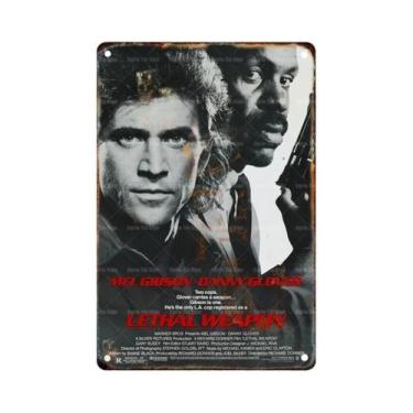 Imagem de Pôster De Metal Retro Pulp Fiction, Placa De Filme Clássico Para Decor