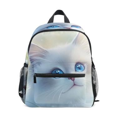 Imagem de Ragdoll Cat Butterfly Cute Simple Modern Toddler Backpack Preschool Backpack for Girls with Front Pocket, Safety Whistle for Ages 3-8