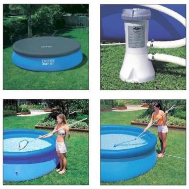 Imagem de BOMBA FILTRANTE INTEX 2006 LH 110v + KIT DE LIMPEZA + CAPA INTEX 2,44 