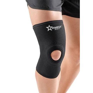 Imagem de Joelheira Ortopédica Reforço Patelar Longa Em Neoprene - starflex, G