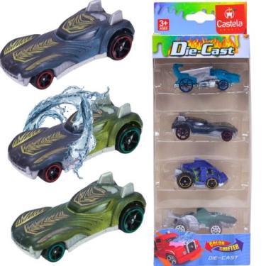 Imagem de Pack 4 Carrinhos Miniatura Esportivo 1:64 Die Cast Color Shifter - Cas