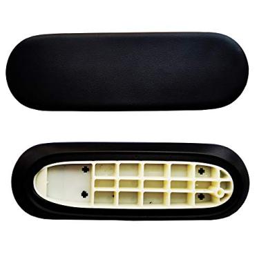 Imagem de Almofadas de braço de substituição para cadeira de escritório Herman Miller fixa, vinil preto (1 par)