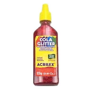 Imagem de Cola Glitter 205 Vermelho 23 Gramas Acrilex