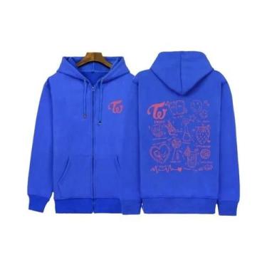 Imagem de Moletom Unissex Estilo Retrô Hip Hop Rap Com Zíper, Manga Longa, Estam