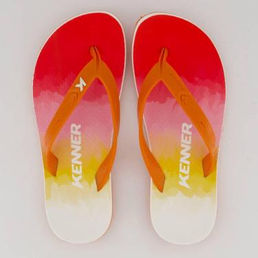 Imagem de Chinelo Kenner Summer Laranja e Branco-Masculino