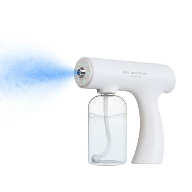 Imagem de Nanonévoa ULV recarregável portátil com tecnologia eletrostática de luz azul, umidificador portátil de barbearia para salões de cabeleireiro, casa, escritório e carro, atomizador sem fio para