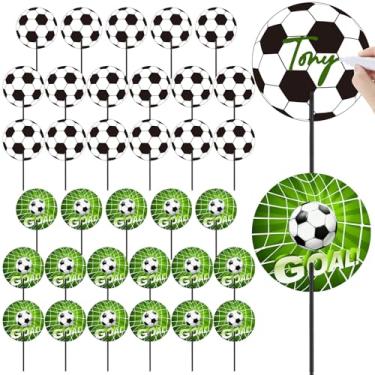 Imagem de Quzzil 36 peças para fãs de mão de futebol, lembrancinhas de festa, faça-você-mesmo autografadas, decorações de futebol a granel, suprimentos de festa de aniversário para eventos esportivos, presentes