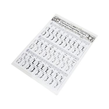 Imagem de Generic Gráfico de Dedo de Clarinete, Gráfico de Papel Revestido Durável para Iniciantes, Banda, Sala de Aula, Profissional (Acordes de clarinete (trompete))