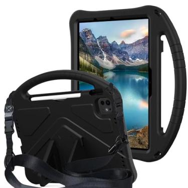 Imagem de QYiiD Capa infantil para iPad (A16) 11 polegadas 2025, iPad 10ª geração 10,9 polegadas 2022, capa protetora de EVA infantil à prova de choque com alça de suporte, alça de ombro, suporte para iPad 11