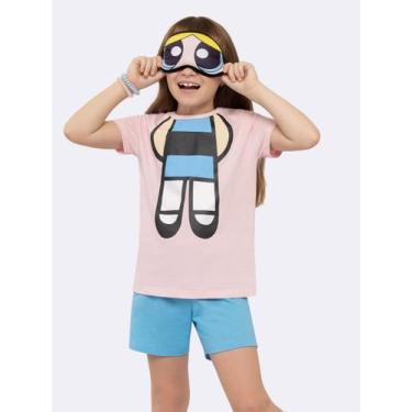 Imagem de Pijama Manga Curta Infantil Meninas Superpoderosas com Tapa Olho Acolc
