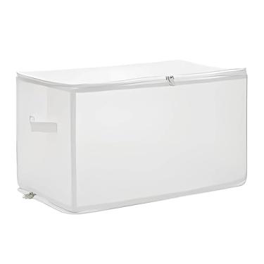 Imagem de Sacos de Armazenamento Organizadores Armário Plegáveis Recipientes com Zíper e Alça Reforçada para Roupas Cobertores Edredons Lençóis Travesseiros Bri