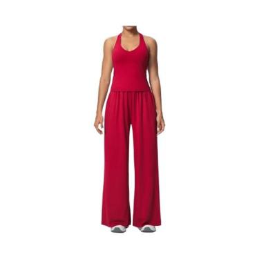 Imagem de Conjunto De Yoga Feminino Slim De Secagem Rápida, Cor Sólida, Top I-Sh