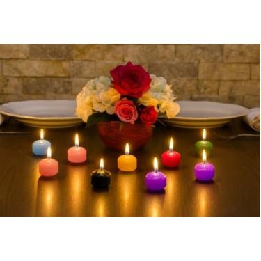 Imagem de Caixa Presente com 8 Mini Velas Coloridas – Kit Decoração e Bem-Estar, Ideal para Presentear e Harmonizar Ambientes