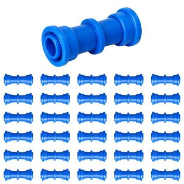 Imagem de Kit 20 União 16mm com Anilhas p/ Mangueira Gotejadora  Fácil Instalaçã