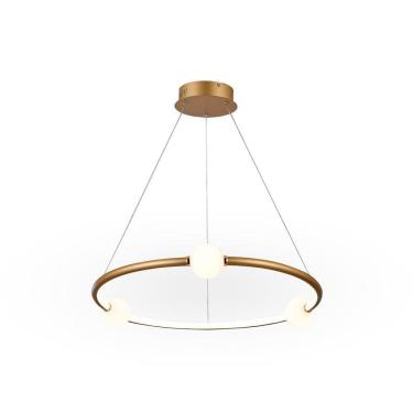 Imagem de Pendente Arco LED 40W Dourado - Globos de Vidro