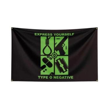 Imagem de Bandeira De Banda De Rock Pesado Em Poliéster Com Impressão Digital, A