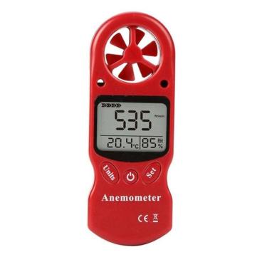 Imagem de Anemômetro Medidor Digital 3 Em 1 Velocidade Vento Umidade