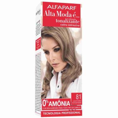 Imagem de Am tonalizante kit 120g 8.1 louro claro acizentado - ALTA MODA