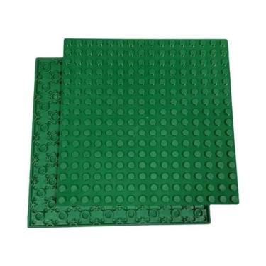 Imagem de Base Dupla Face 32x32 Com Pontos Para Blocos De Montar, Placas Clássic