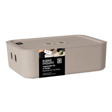 Imagem de Organizador com Tampa Fly 3,5L - Creme - Paramount