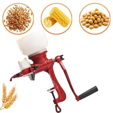 Imagem de Triturador Moinho De Grãos Milho Soja Temperos Malte Cereais Manual Bo