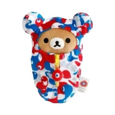 Imagem de Chaveiro De Pelúcia Rilakkuma Com Saco De Dormir, Berloque Urso Korila
