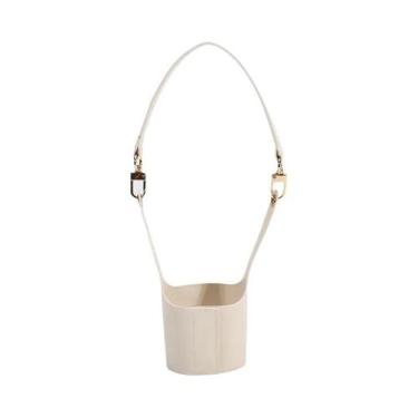 Imagem de Bolsa De Couro Para Garrafa De Água, Capa Portátil Para Copo Com Alça 