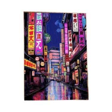 Imagem de Arte De Parede Em Tela Estilo Manga De Paisagens De Rua Japonesas Para