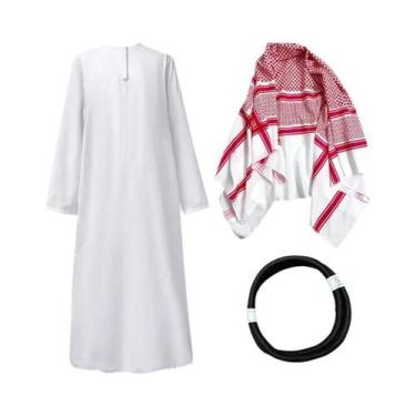 Imagem de Fantasia De Príncipe Árabe Adulto Para Homens, Cosplay Para Halloween 