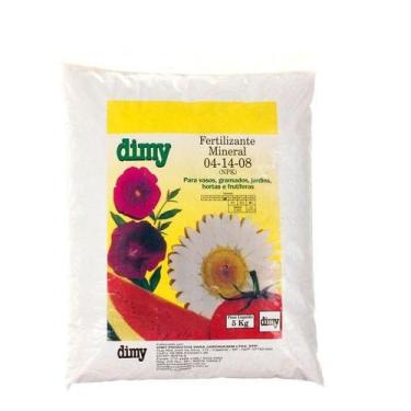 Imagem de Fertilizante Adubo Mineral NPK 04-14-08 Granulado 5kg DIMY