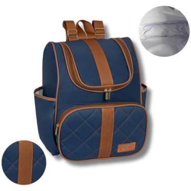 Imagem de Mochila Infantil Escolar Grande Paris Reforçada  - Neném na Nuvem, Mar