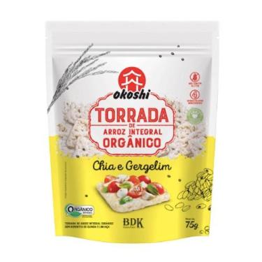 Imagem de Torrada de Arroz Integral Chia e Gergilim Okoshi 75g