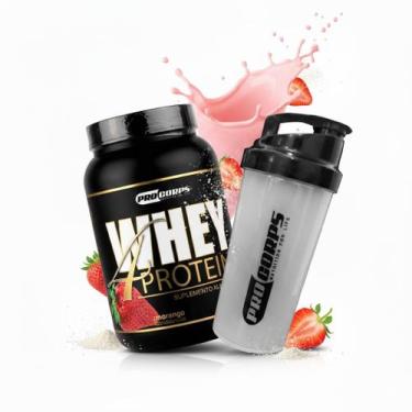 Imagem de Whey 4 Protein 900g Pro Corps e Coqueteleira De Brinde, Morango