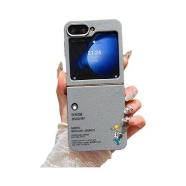 Imagem de Capa De Telefone Dobrável Em TPU Macio Com Textura De Couro À Prova De