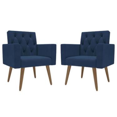 Imagem de Kit 2 Poltronas para Sala Escritório Recepção Sala de Espera Thais Sue