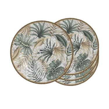 Imagem de Jogo 4 Pratos Raso Eudora Acetinado Cerâmica Alleanza 1ªL