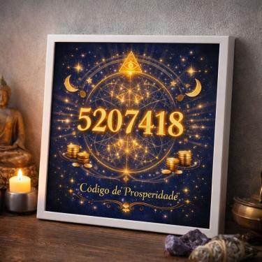 Imagem de Quadro Código Gravoboi Dinheiro 33x33cm Mold Preta Vidro