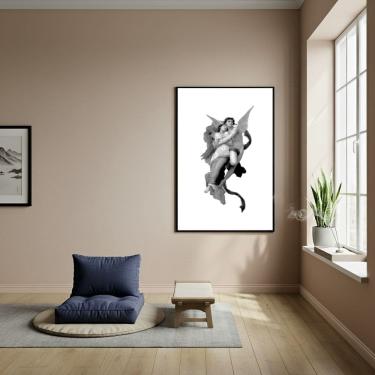 Imagem de Quadro Cupido e Psique - Alegoria da Alma e do Amor -70x50cm