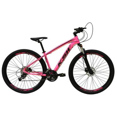 Imagem de   Bicicleta Aro 29 Ksw Xlt 27v Freio Hidráulico K7 Garfo com Trava - Rosa