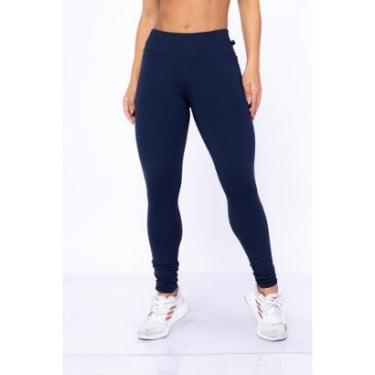 Imagem de Calça Legging Feminina Poliamida Lisa Tecido Grosso Confortável WOLFOX-Feminino